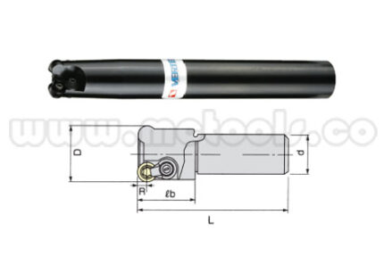 EsportsMJJ 10 Inserti In Carburo RPMW1003M0 VP15TF Per Portautensile EMR-5R25-C20-150, Colore Viola